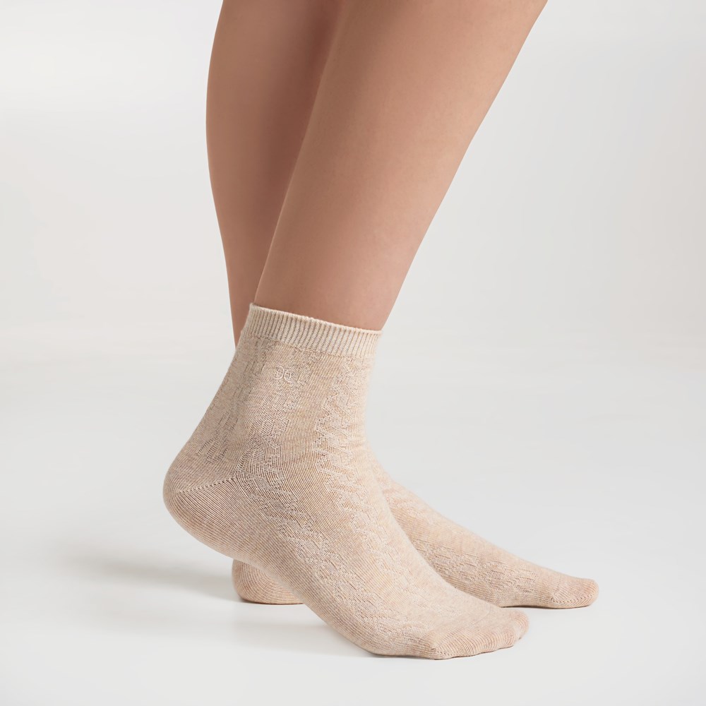 3 Pack Texture Cotton Anklet - Back