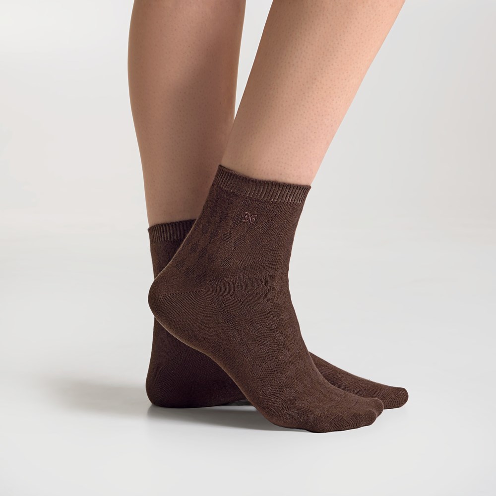 3 Pack Texture Cotton Anklet - Left