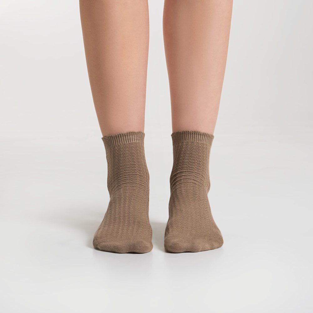 3 Pack Texture Cotton Anklet - Right