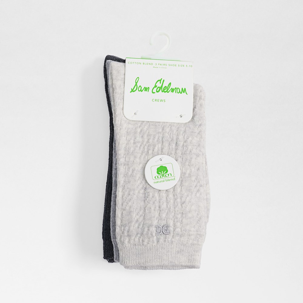 3 Pack Texture Cotton Crew - Bottom
