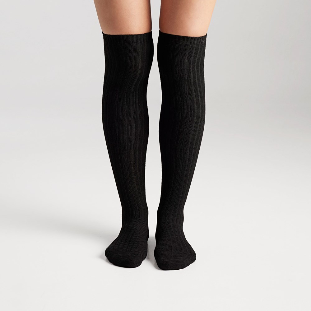 タイツ・ソックス AMBUSH Woman Socks Black 1 BWRA007F23KNI001 1006 killstar-black-grey-lunaloom-