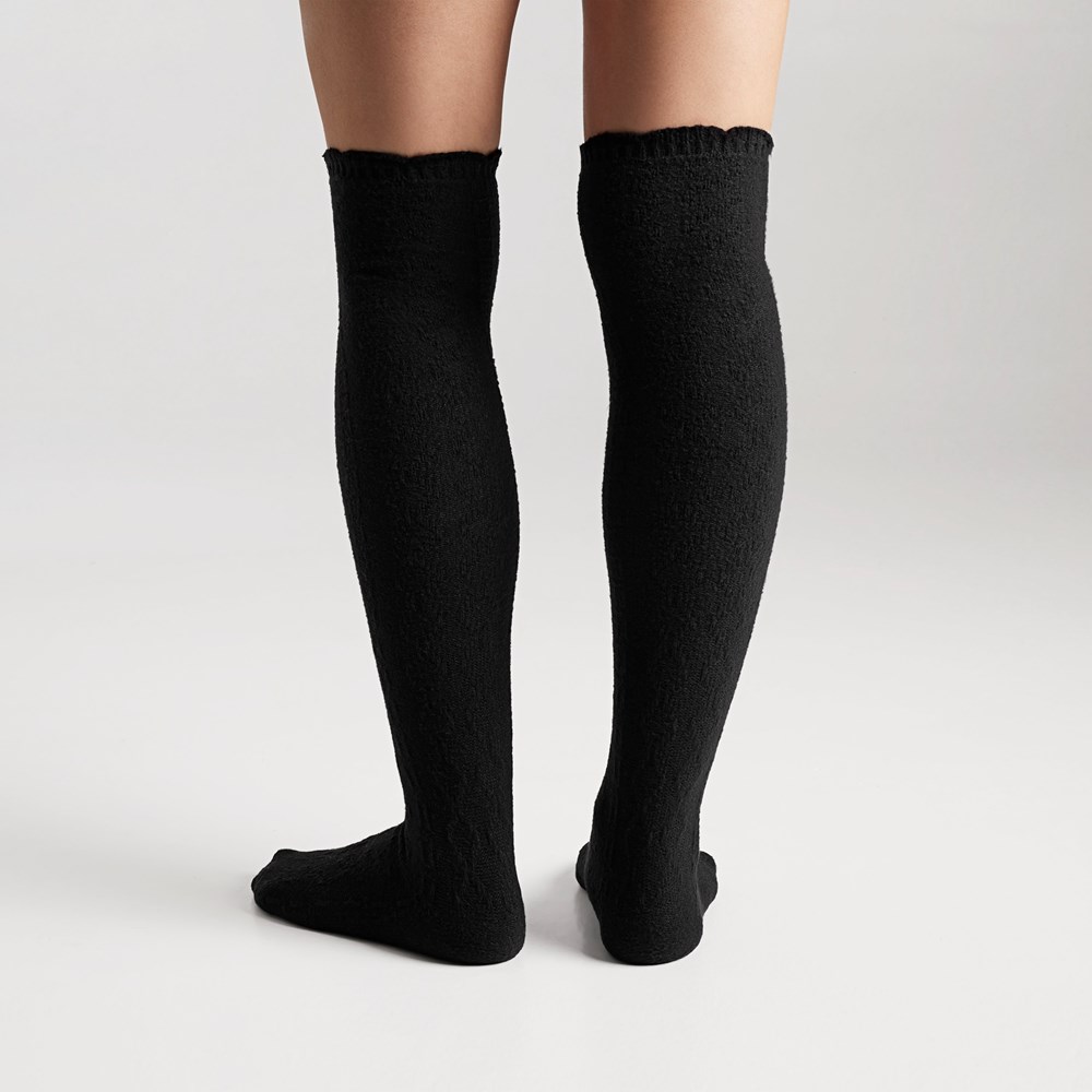 1 Pack CBL Texture Over the Knee Socks - Front
