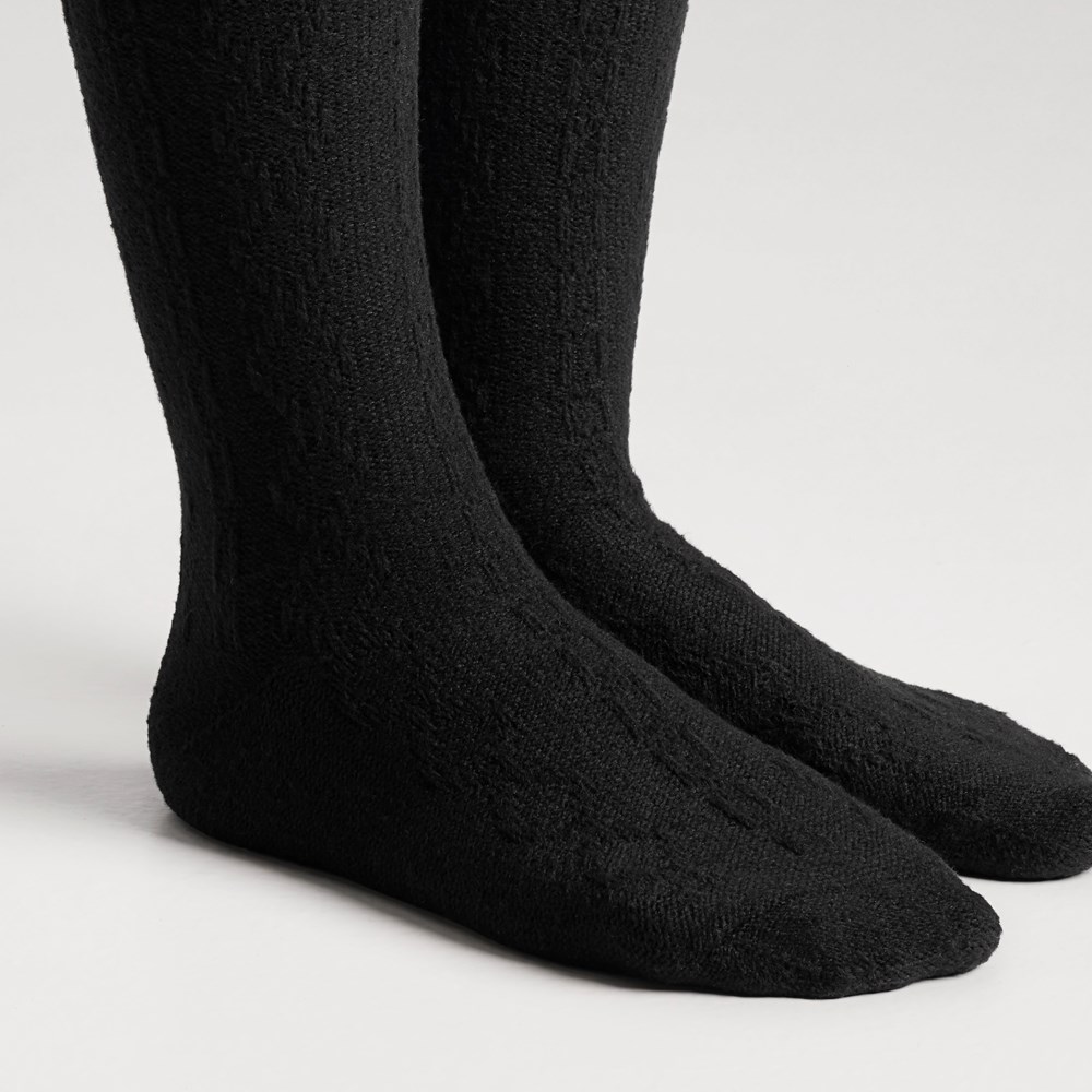 1 Pack CBL Texture Over the Knee Socks - Left