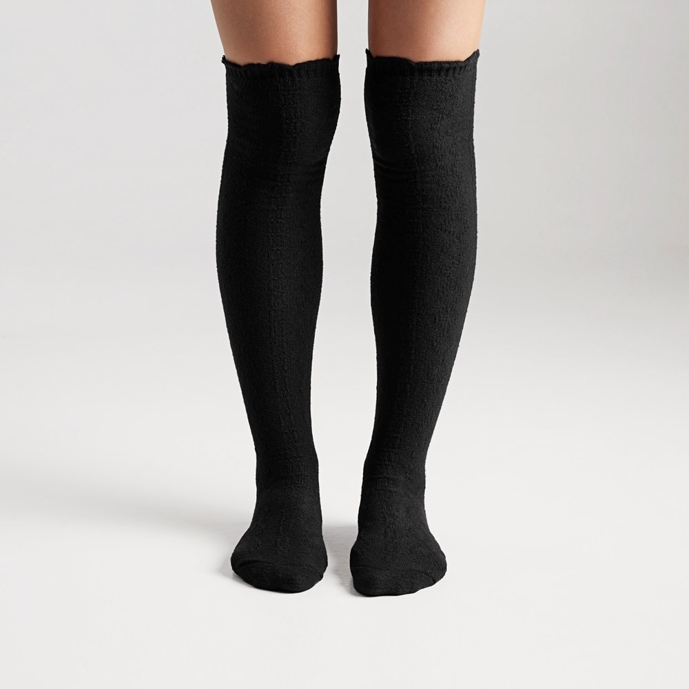 1 Pack CBL Texture Over the Knee Socks - Right
