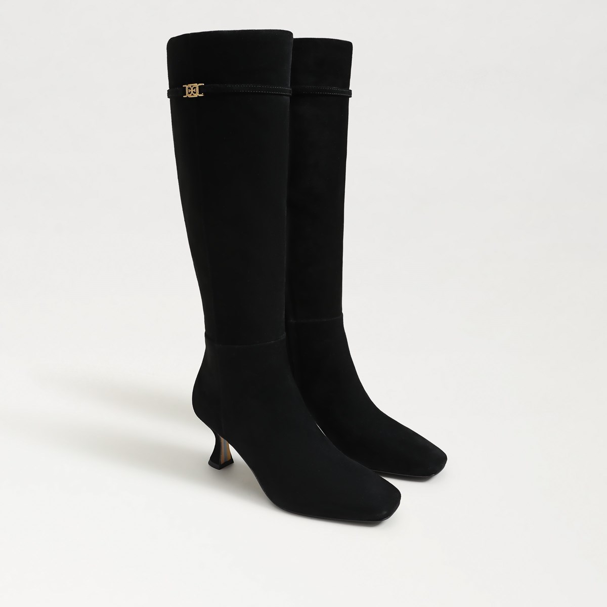 Wide calf kitten heel boots cheap