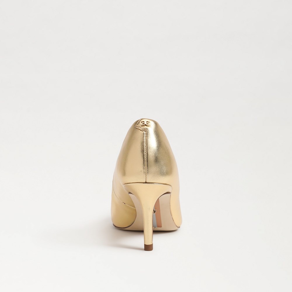 Pale gold heels sales