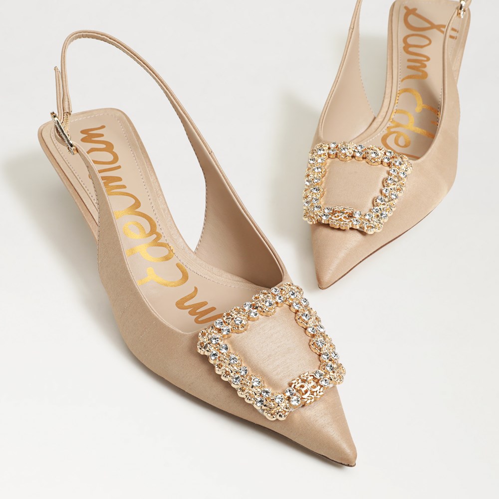 フラットシューズ TWIN SET Satin slingback Sling back court shoes with bow Woman, Black | TWINSET Milano
