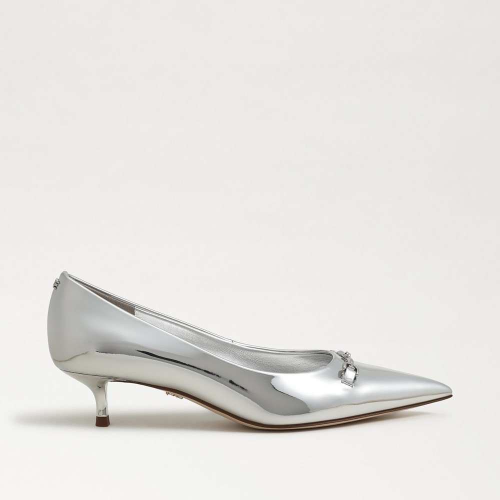 Kaya Pointed Toe Kitten Heel Pump - Right