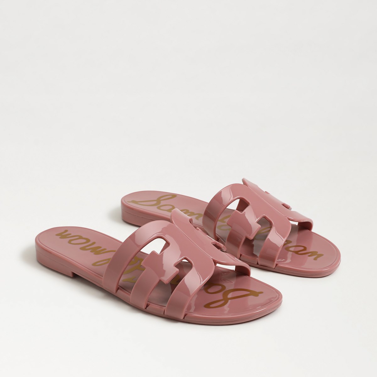 NY発!! セレブ愛用☆Sam Edelman☆ BECCA SLIDE SANDAL SAM EDELMAN Gold Leather Espadrille Flat Sandals Becca Made
