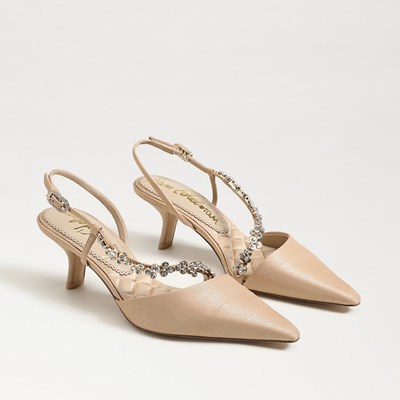 【Sam Edelman】◆大人気◆BIANKA MESH SLINGBACK HEEL◆IVORY◆ Sam Edelman Bianka Slingback Pump | Women's Heels