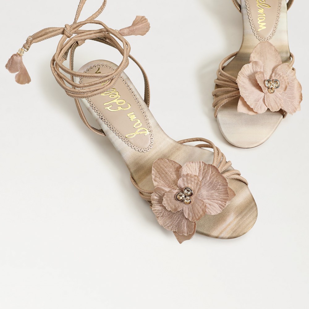 Sam Edelman Carla Lace Up Kitten Heel | Women's Sandals