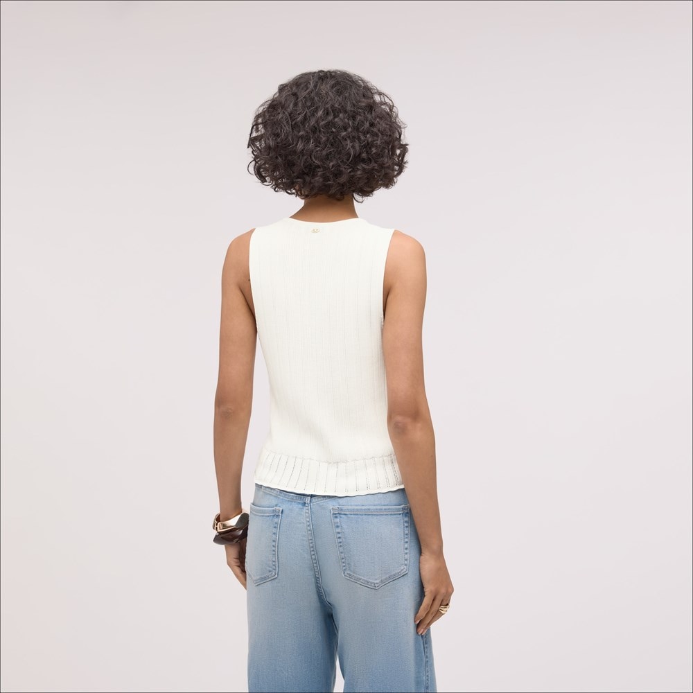 トップス Ron Herman Scallop Coller Sleeveless Top Ron Herman Scallop Coller Sleeveless Top - メルカリ