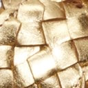 Gold Woven Leather