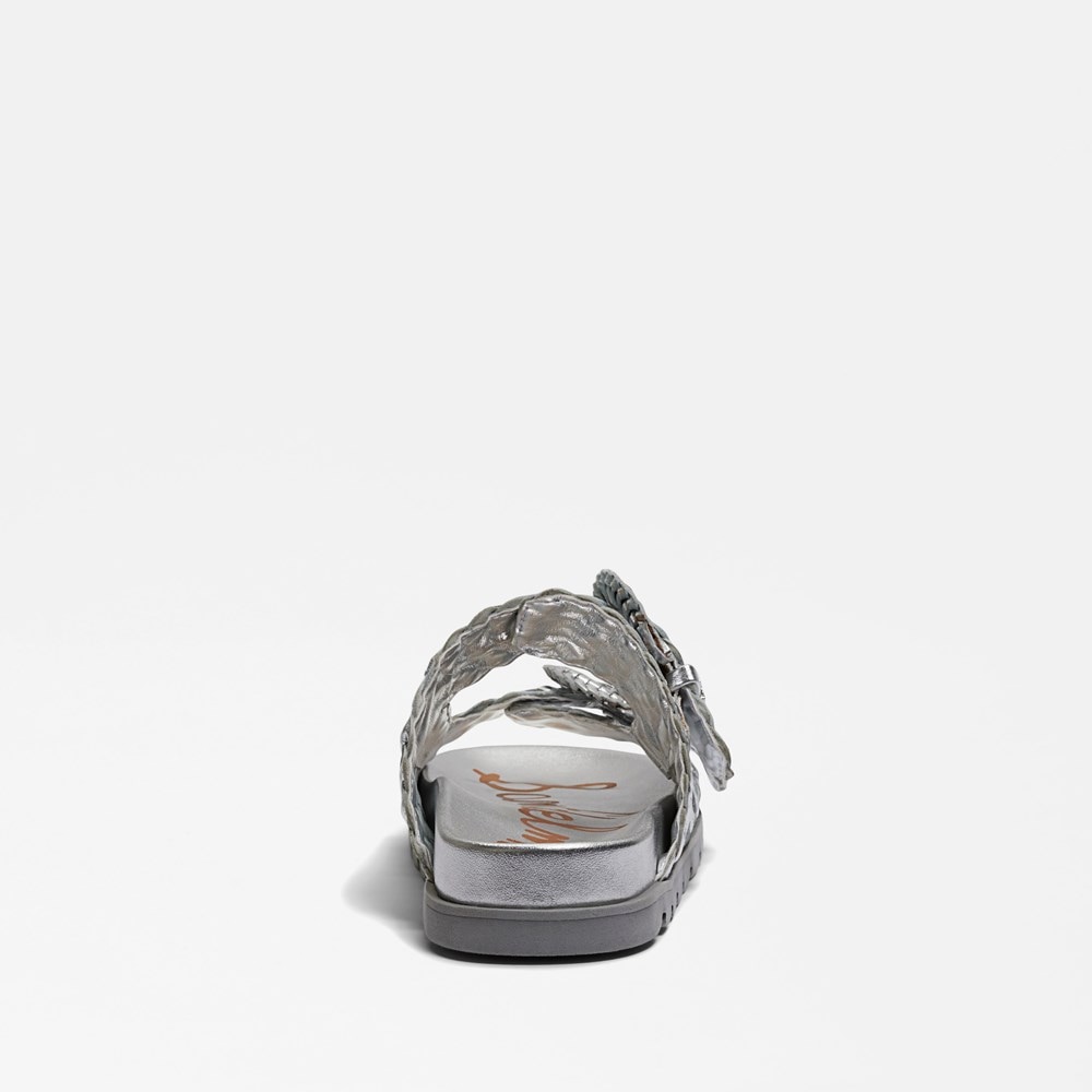 SUECOMMA BONNIE ◆Slim strap sandal(silver) SCB Collection Suecomma Bonnie Crystal Embellished Beige