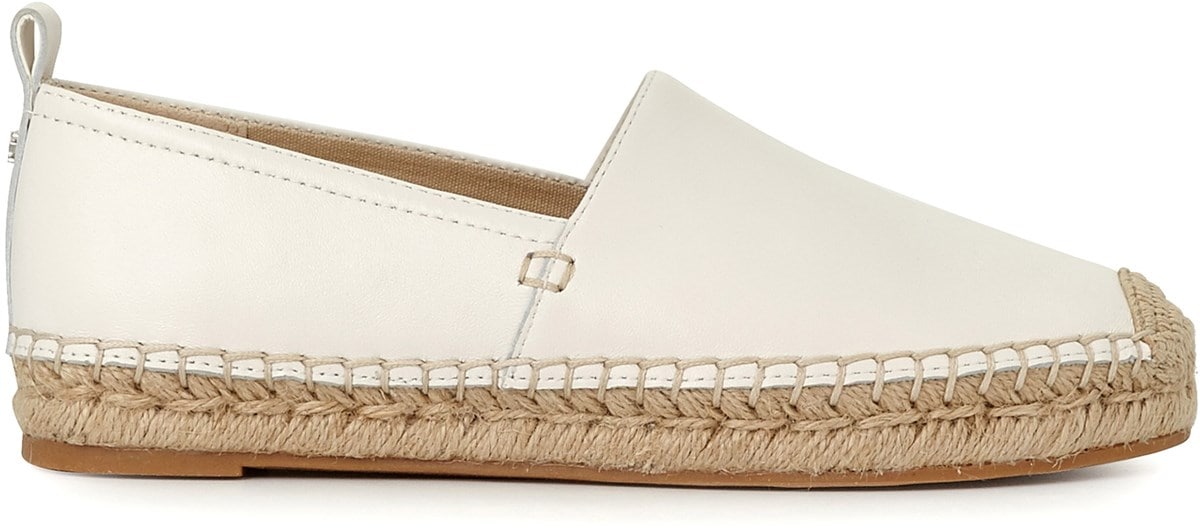 leather slip on espadrilles