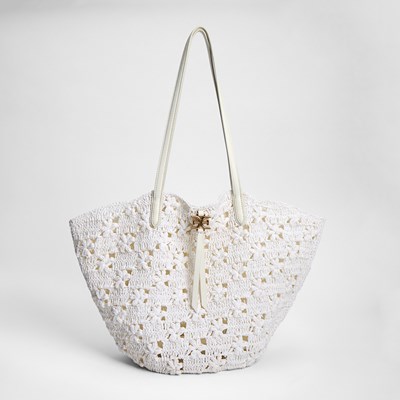 トートバッグ CROCHET LOGO SHOPPING BAG Sam Edelman April Crochet Logo Tote | Women's Handbags