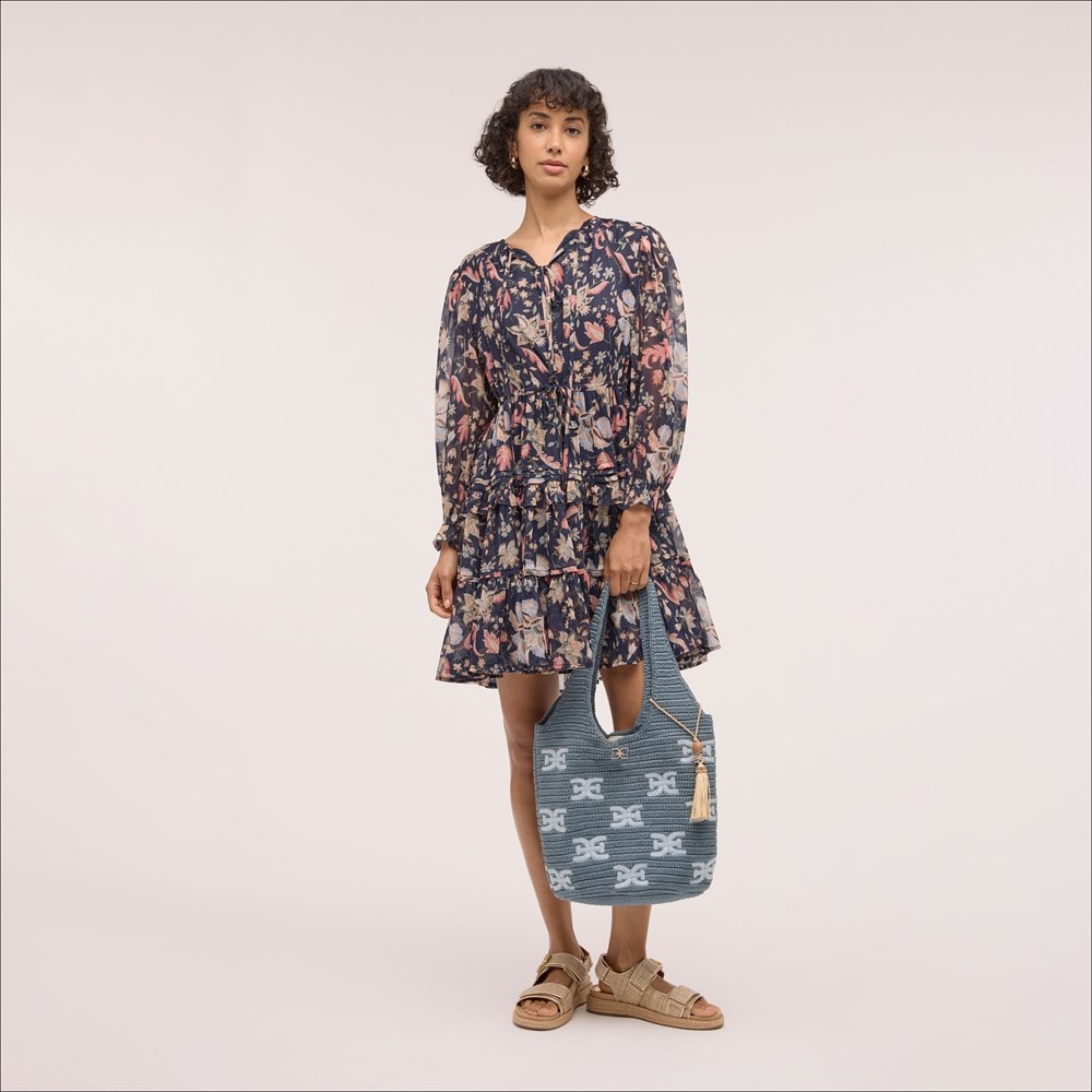 トートバッグ CROCHET LOGO SHOPPING BAG Sam Edelman April Crochet Logo Tote | Women's Handbags