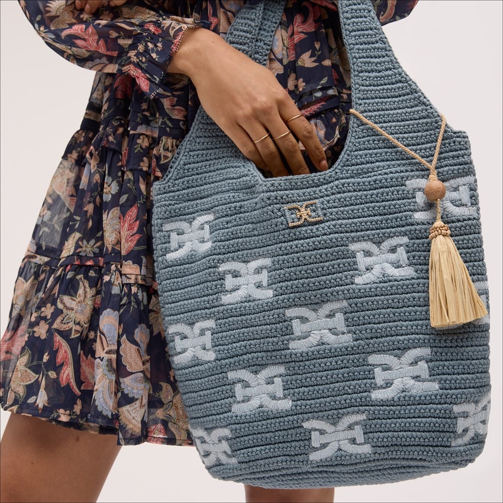 トートバッグ CROCHET LOGO SHOPPING BAG Sam Edelman April Crochet Logo Tote | Women's Handbags