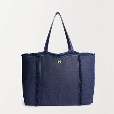 ★EMIS★JERSEY MEDIUM TOTE BAG WIDE VINTAGE TOTE BAG-BLACK - EMIS