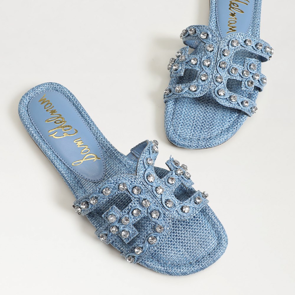 NY発!! セレブ愛用 ☆Sam Edelman☆ BAY 15 EMBELLISHED SLIDE Sam Edelman Women's Bay Soleil Embellished Brown Slide