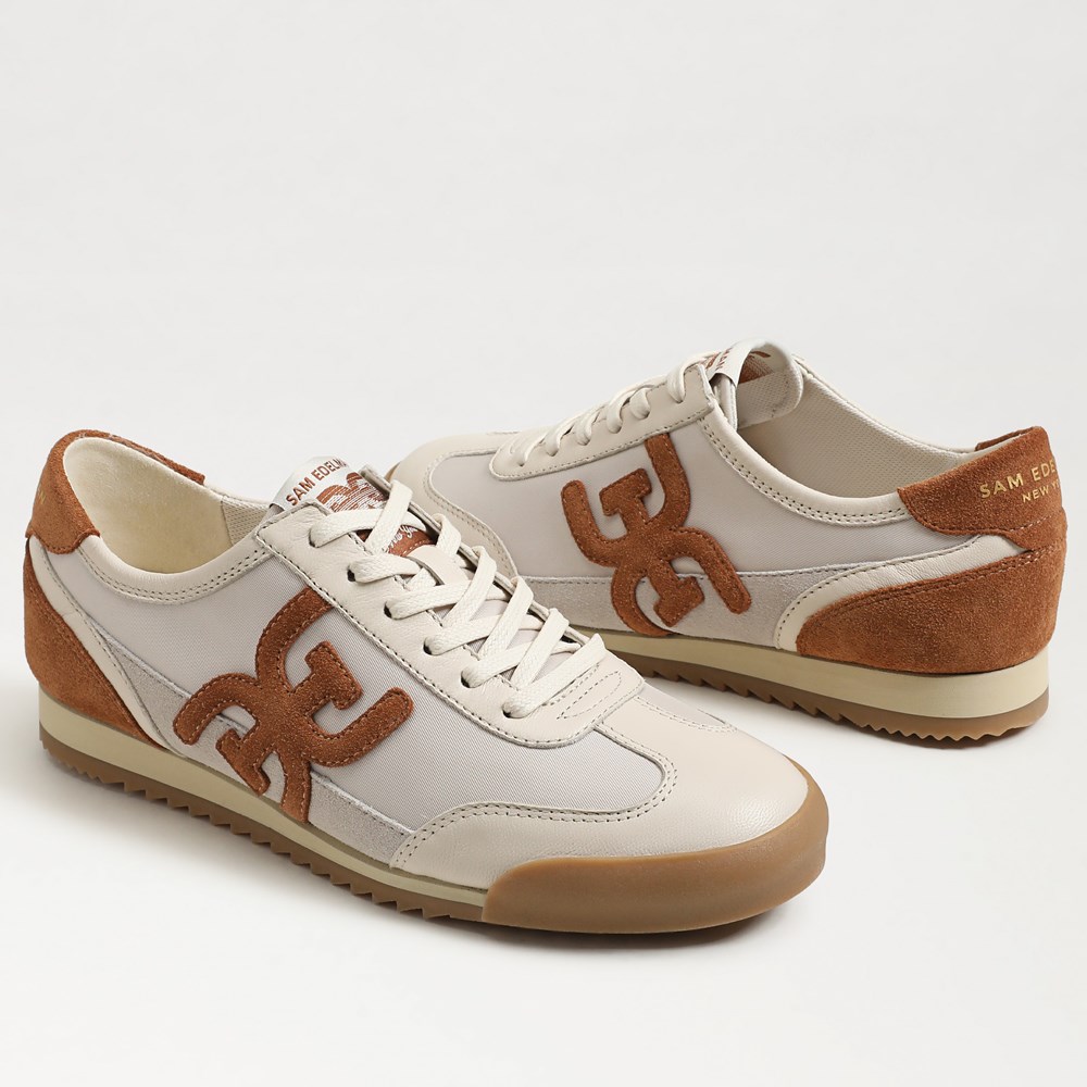 (取寄) サムエデルマン レディース アイビー Sam Edelman women Ivey Modern Ivory/Frontier Brown Sam Edelman Ivey Lace Up Sneaker | Women's Sneakers