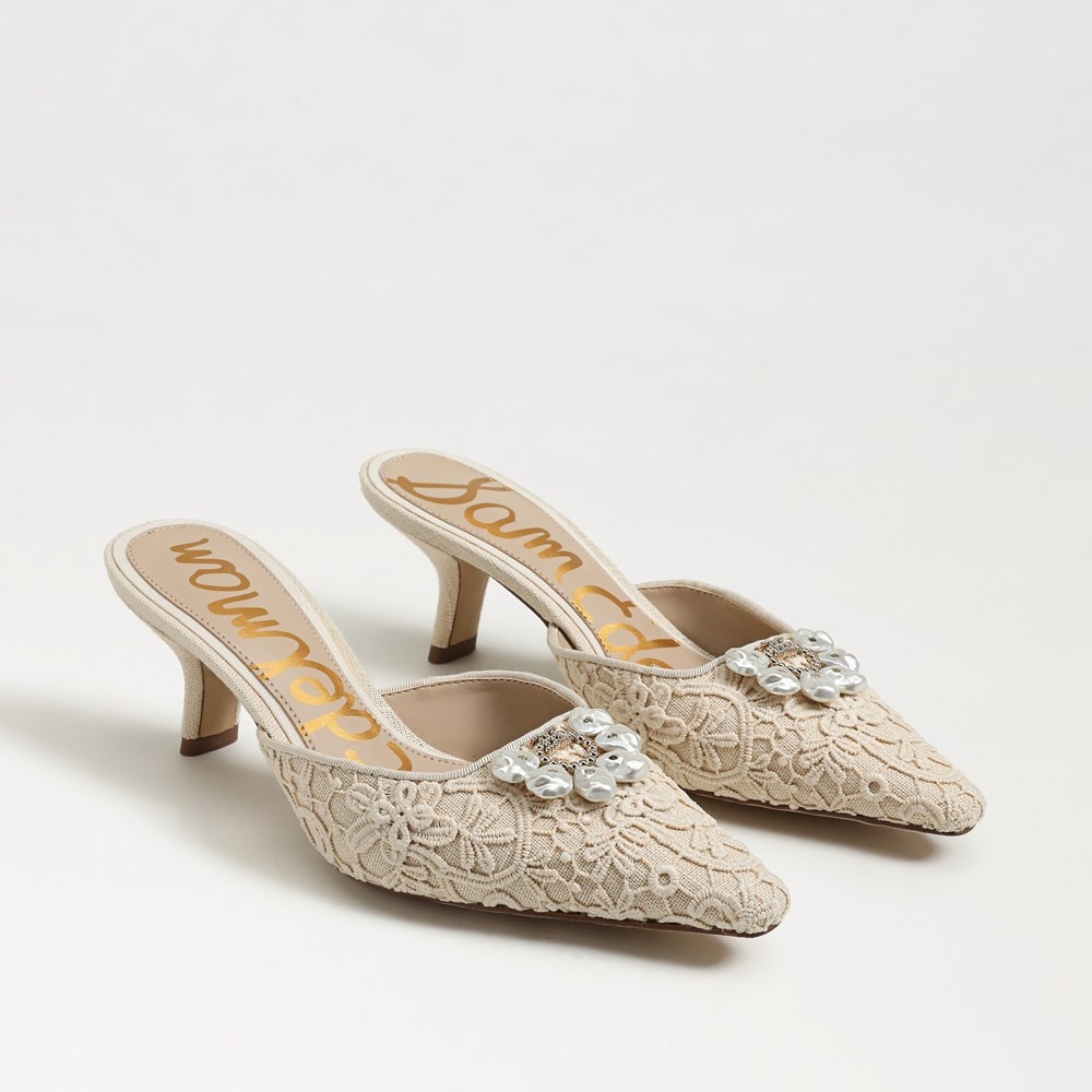 Brit Orchid Kitten Heel Mule - Pair