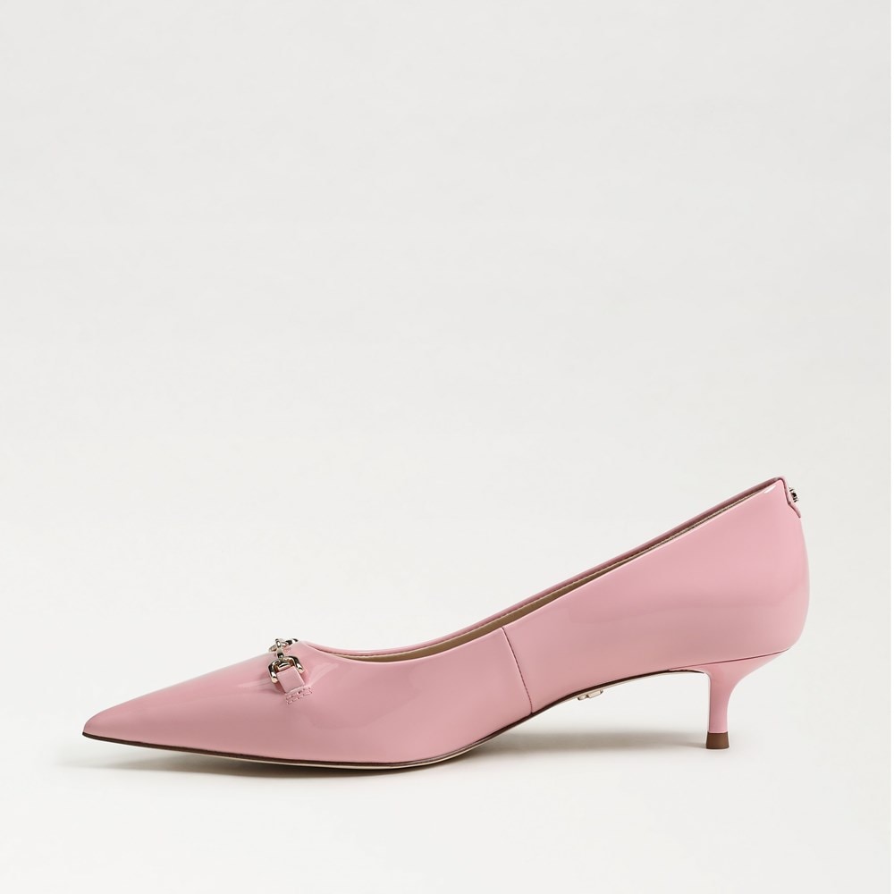 Kaya Pointed Toe Kitten Heel Pump - Left
