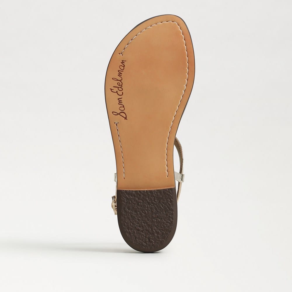 Sam Edelman Sandali Gigi Donna - Infradito Piatti In Pelle Con Cinturino Regolabile