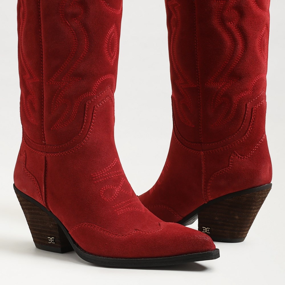 James Wide Calf Western Boot - Detail