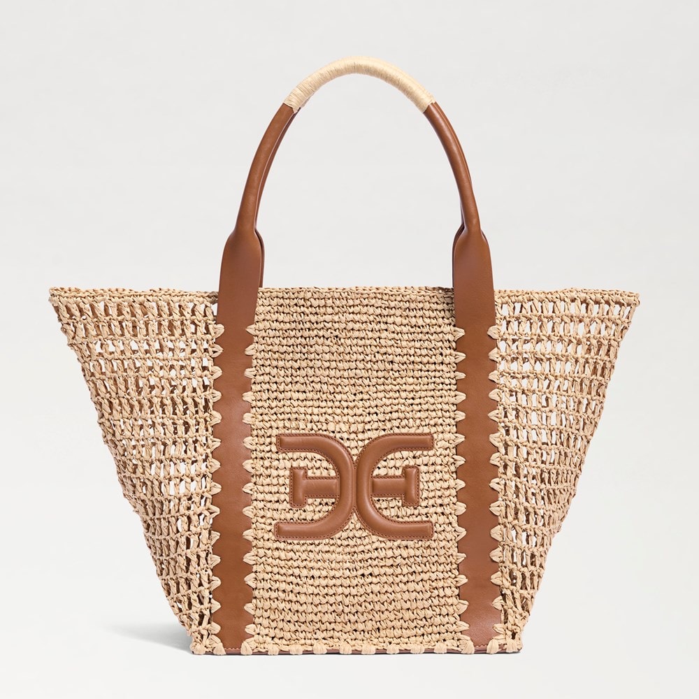 Sam Edelman Marley Raffia Collapsible Tote Women's Handbags