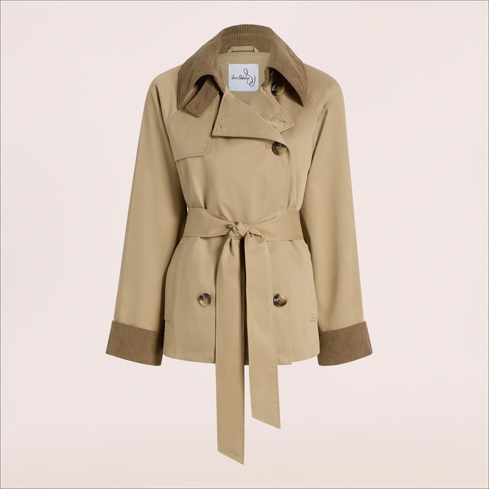 Sam Edelman Double Breasted Short Trench | Women's Outerwear