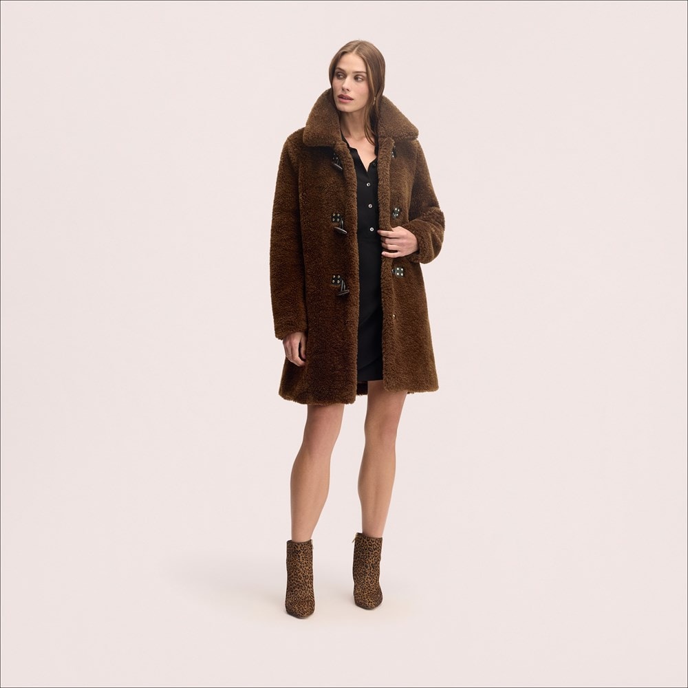 Sam Edelman Toggle Shearling Jacket | Women's Outerwear