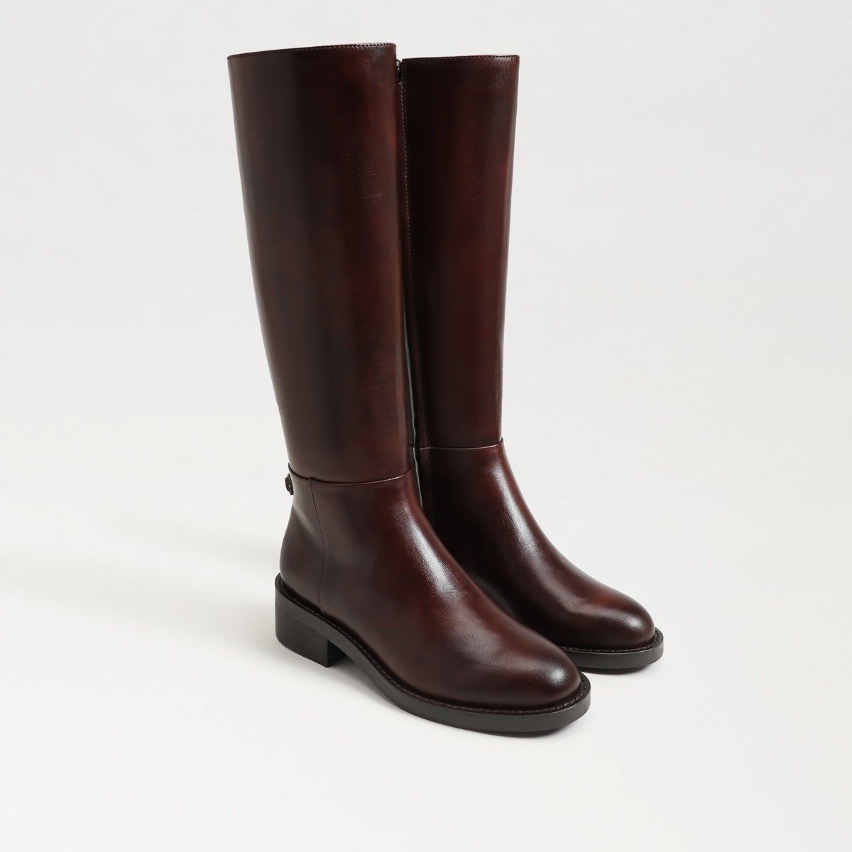 Botas Moda Sam Edelman Olympia - Bota Combate Nylon Y Cuero Engomado, Suela Sintética Botas Militar Mujer