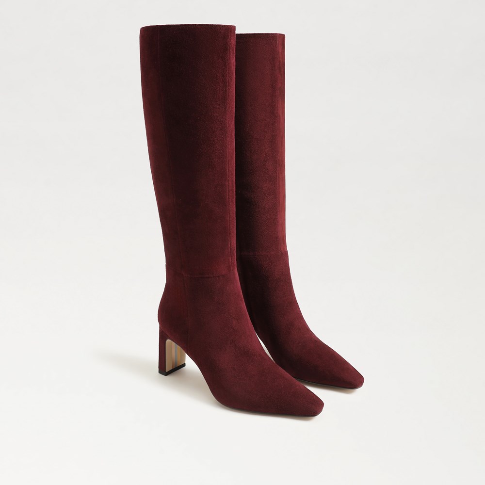 (取寄) サムエデルマン レディース シルビア Sam Edelman women Sylvia French Burgundy Wide Calf Sam Edelman Sylvia Wide Calf Knee High Boot | Women's Boots and