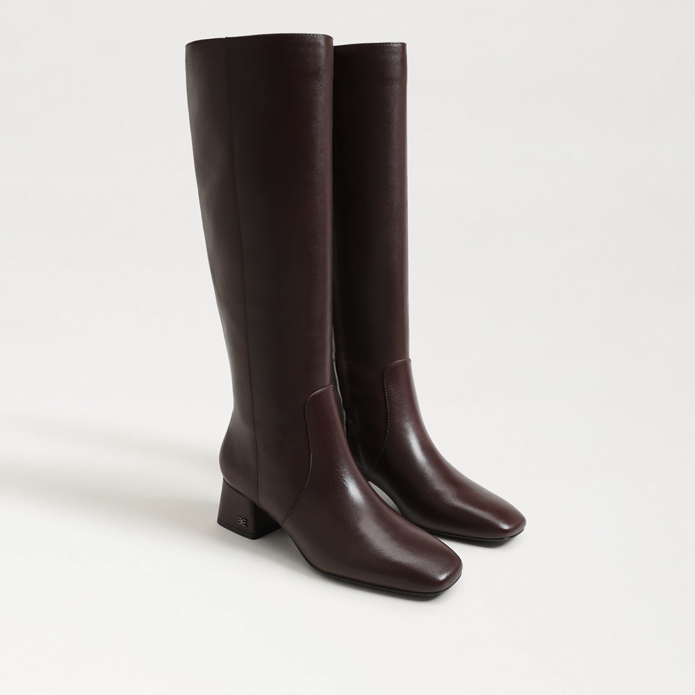 【PORTERNA】Mow Point Long Boots Amazon.com | Modatope Square Toe Knee High Boots for Women