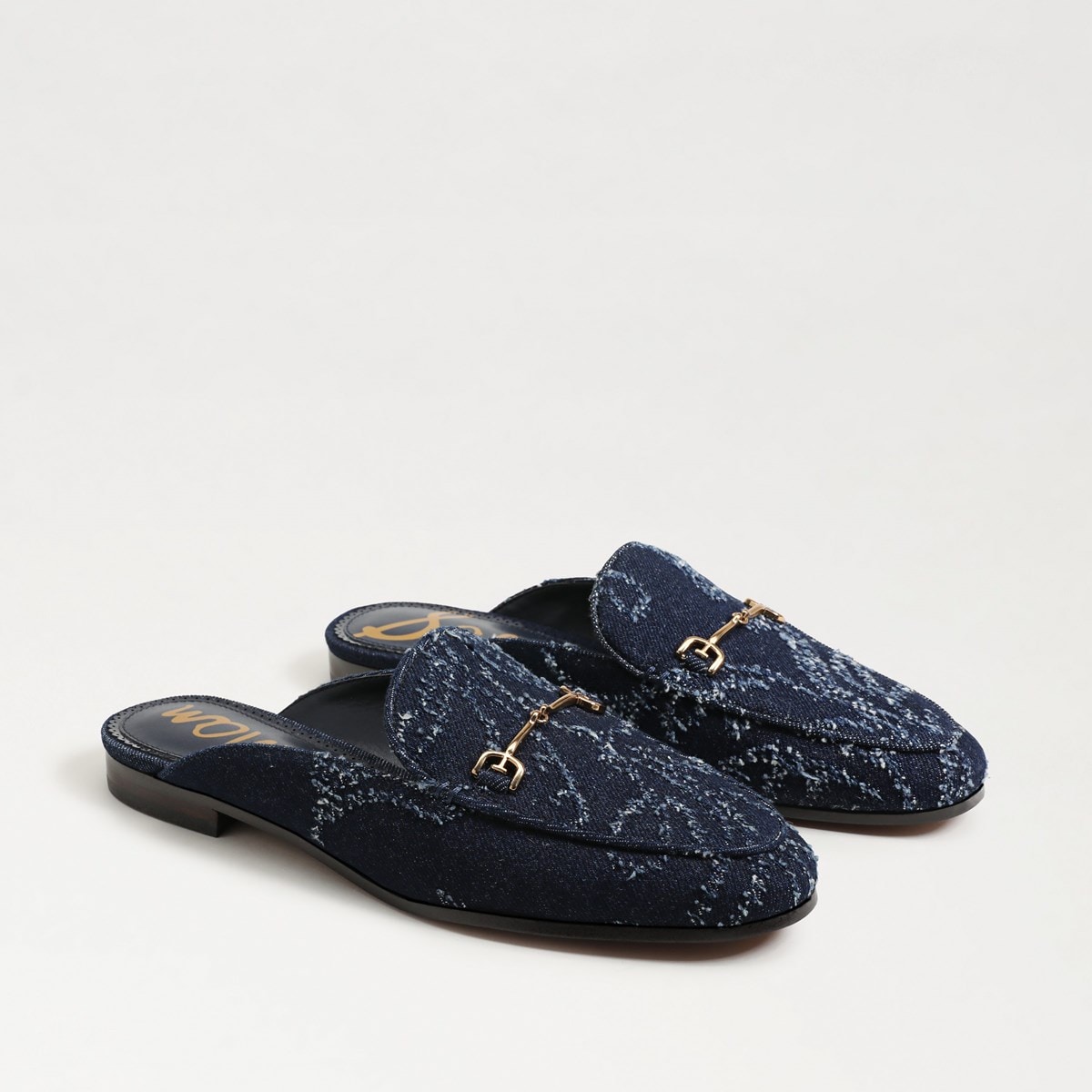 (取寄) サムエデルマン レディース リニー Sam Edelman women Linnie Hudson Navy Denim Sam Edelman Linnie Bit Mule | Women's Mules