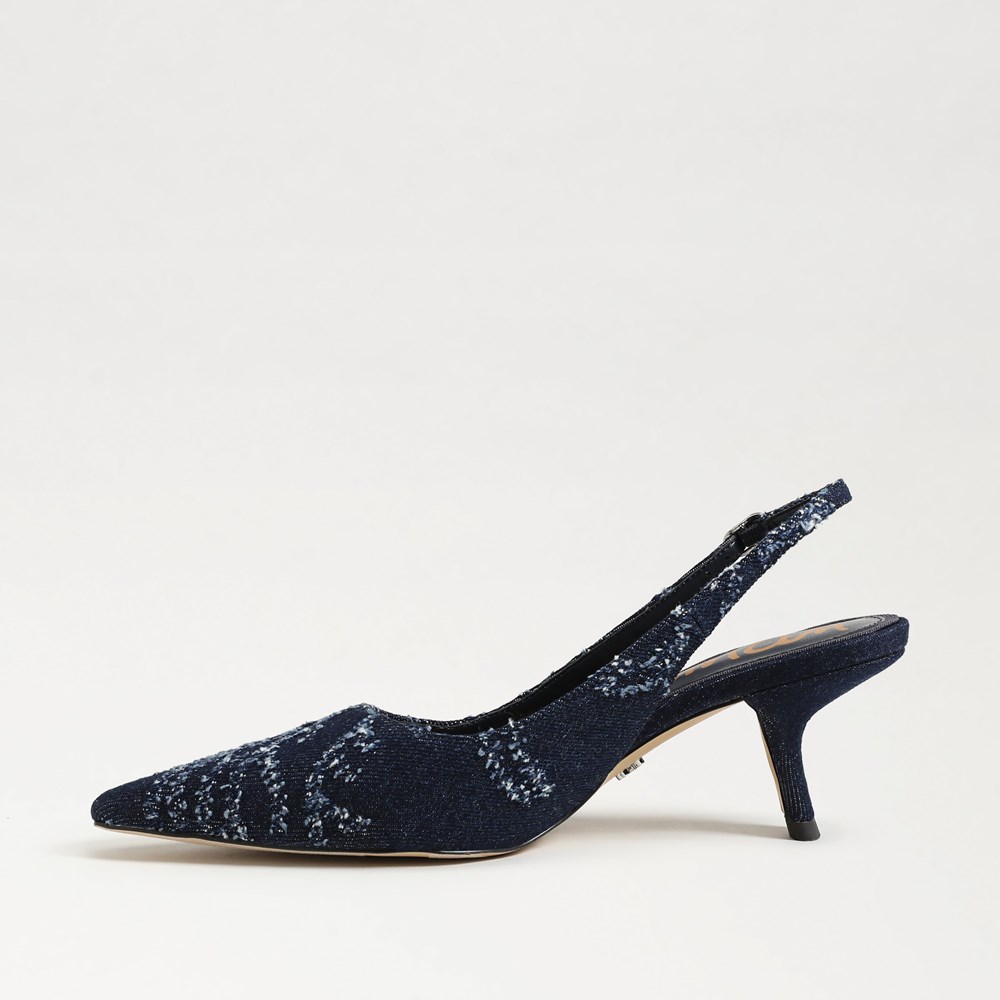 靴 Backle-Belted Slingback Pumps Sam Edelman Bianka Metallic Pointed Toe Slingback Pumps