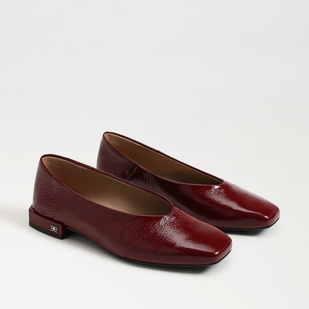 (取寄) サムエデルマン レディース  Sam Edelman women Rinda French Merlot Sam Edelman Kasey Square Toe Ballet Flat | Women's Flats and Loafers