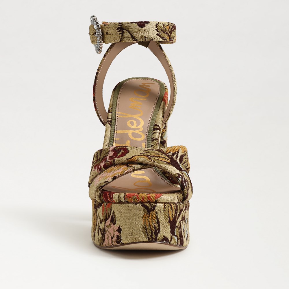 【SAM NEW YORK】☆お洒落☆ SAVANNAH Sam Edelman Savannah Patent Leather Ankle Strap Platform