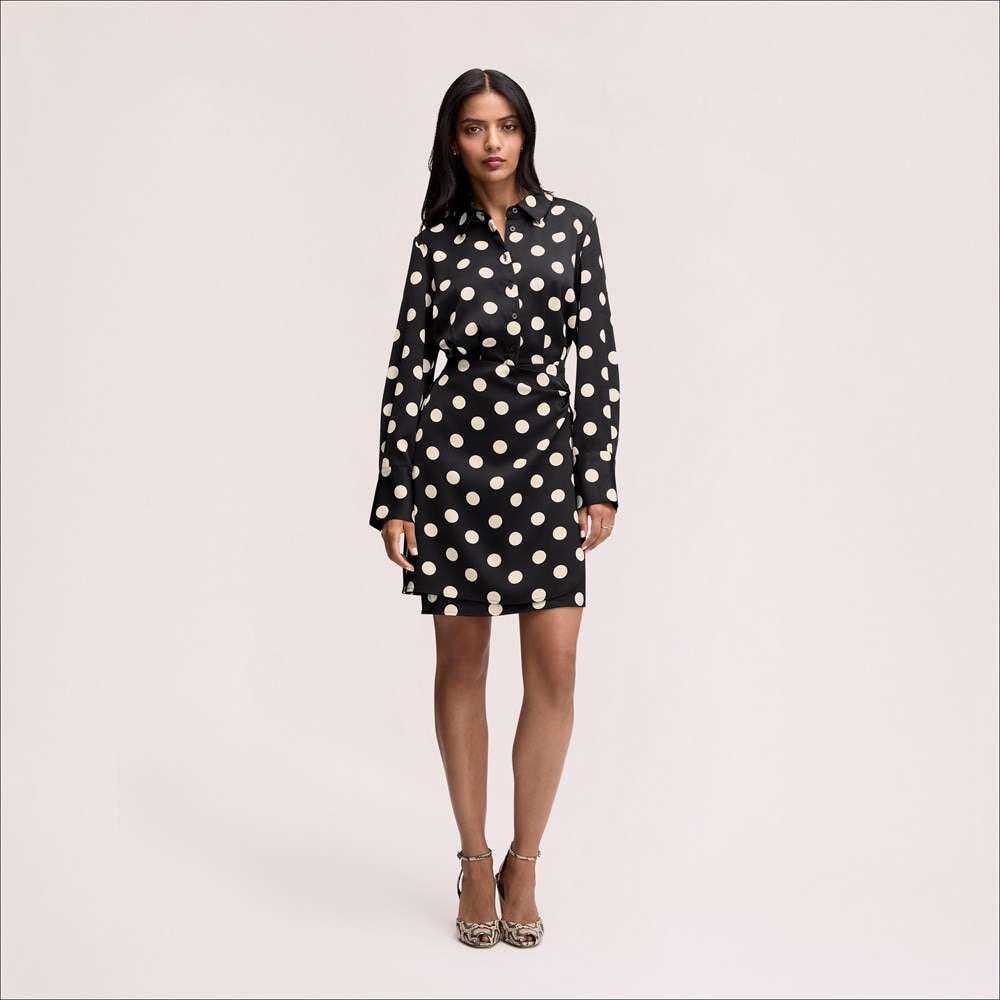 Sam Edelman Dot Shirt Mini Dress | Women's Dresses and Jumpsuits