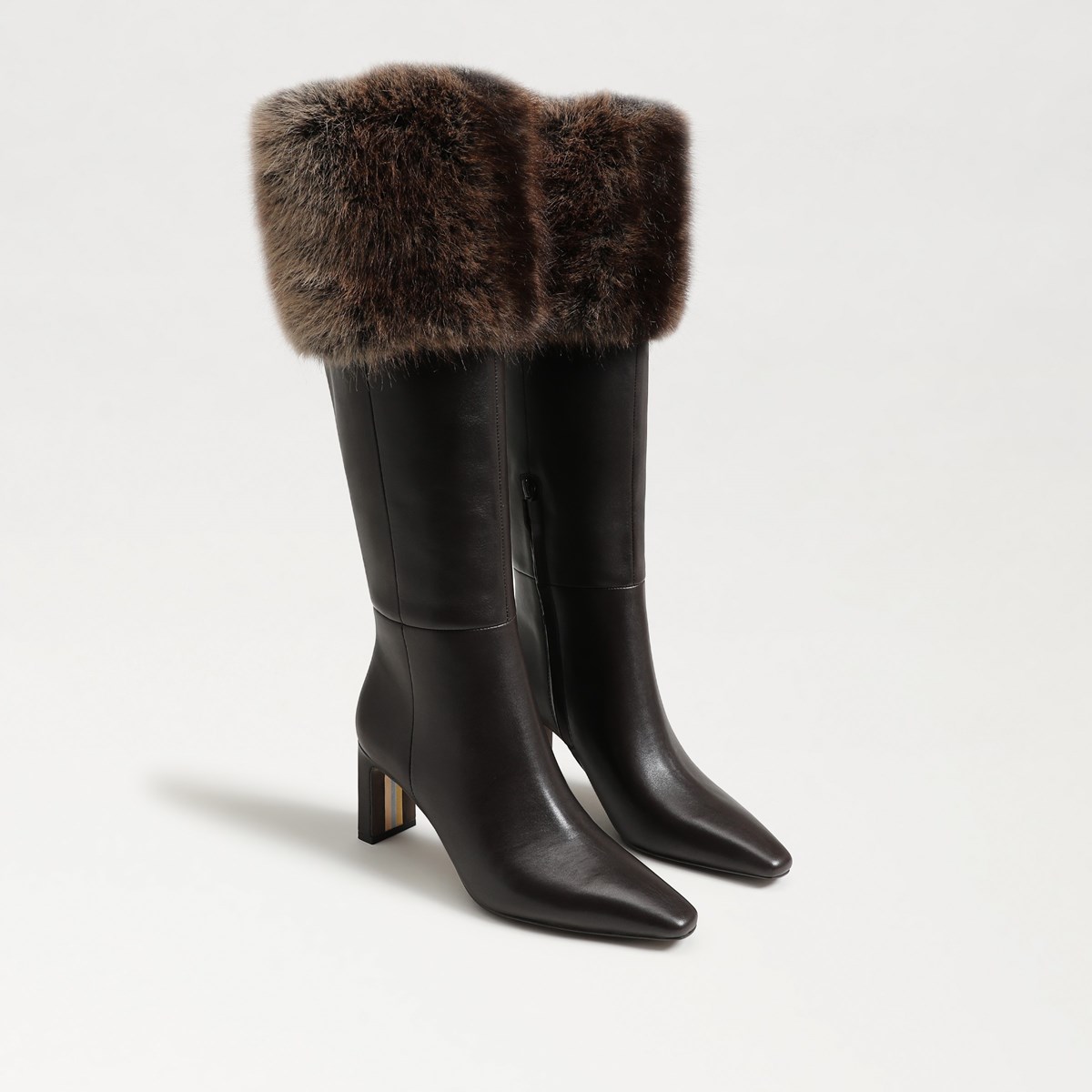 Sam Edelman Sylvia Cozy Fur Cuff Knee High Boot | Women's Boots and Booties