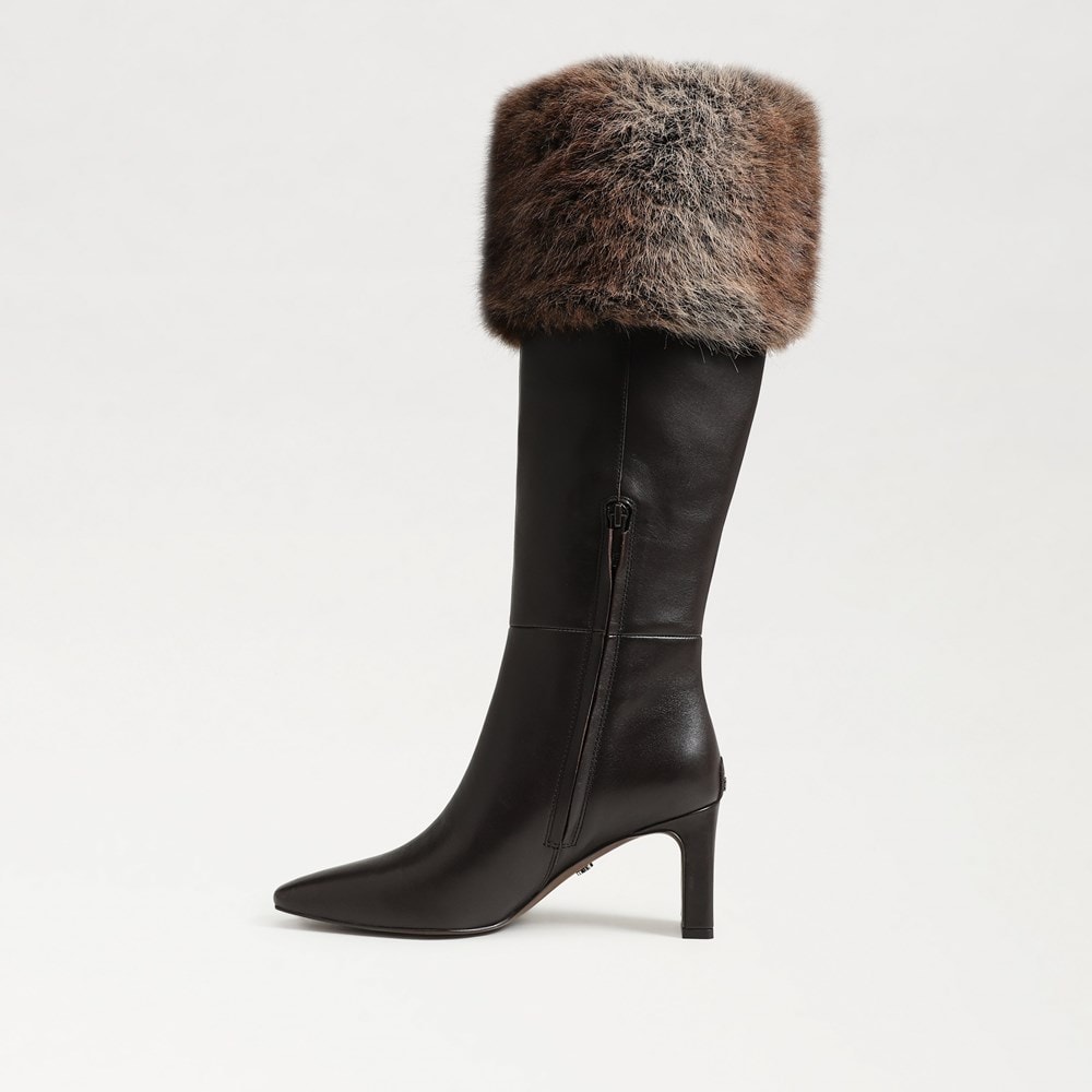 Sam Edelman Sylvia Cozy Wide Calf Fur Cuff Knee High Boot
