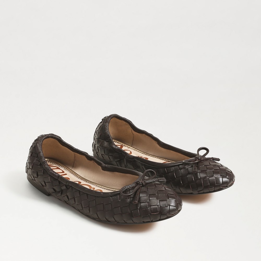 Felicity Woven Ballet Flat Cafe Noir