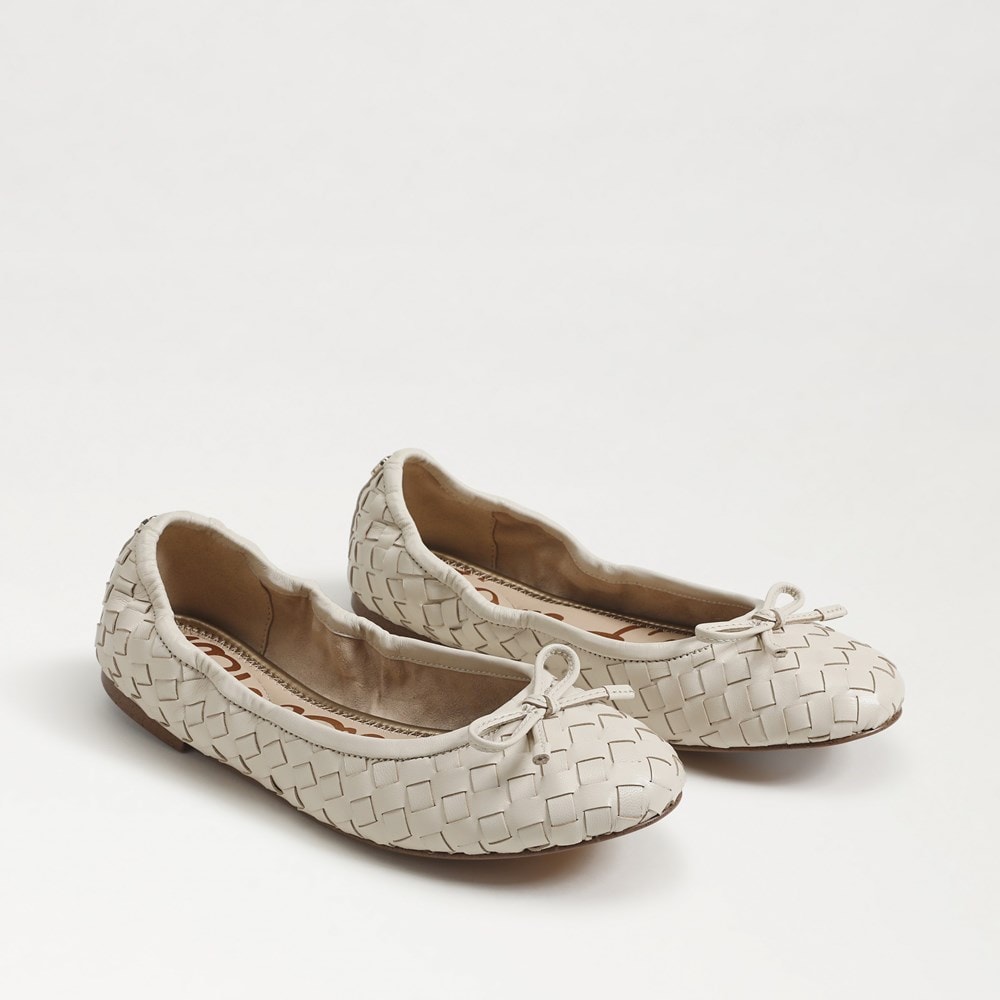 Felicity Woven Ballet Flat Modern Ivory