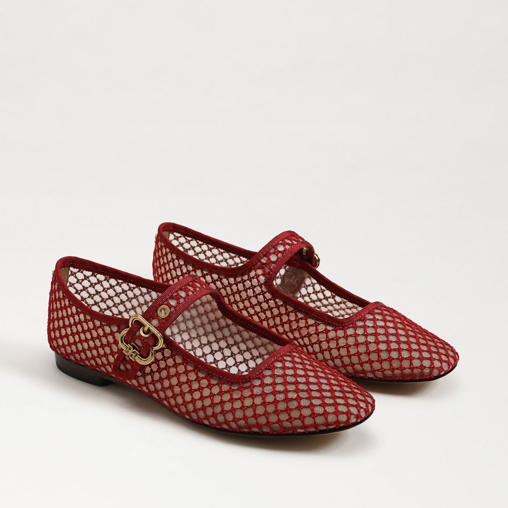 Michaela Mesh Mary Jane Flat Deep
