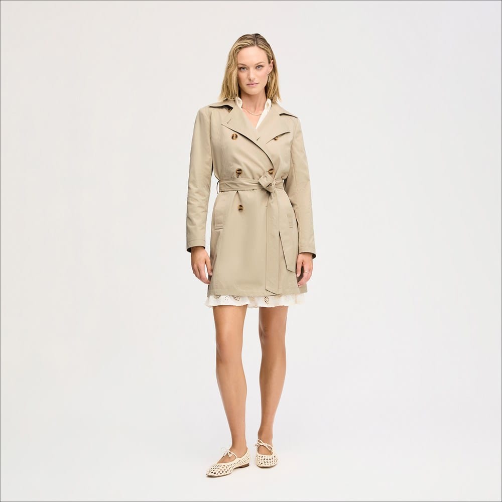 beige trench dress Trench Dress (Butter) – L'école Des Femmes main image 1