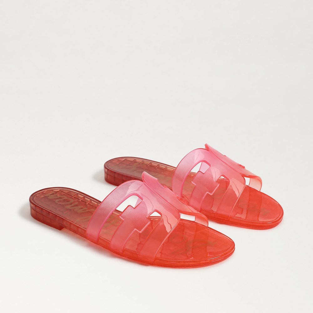 Bay Jelly Slide Sandal Coral Clay Ombre Jelly