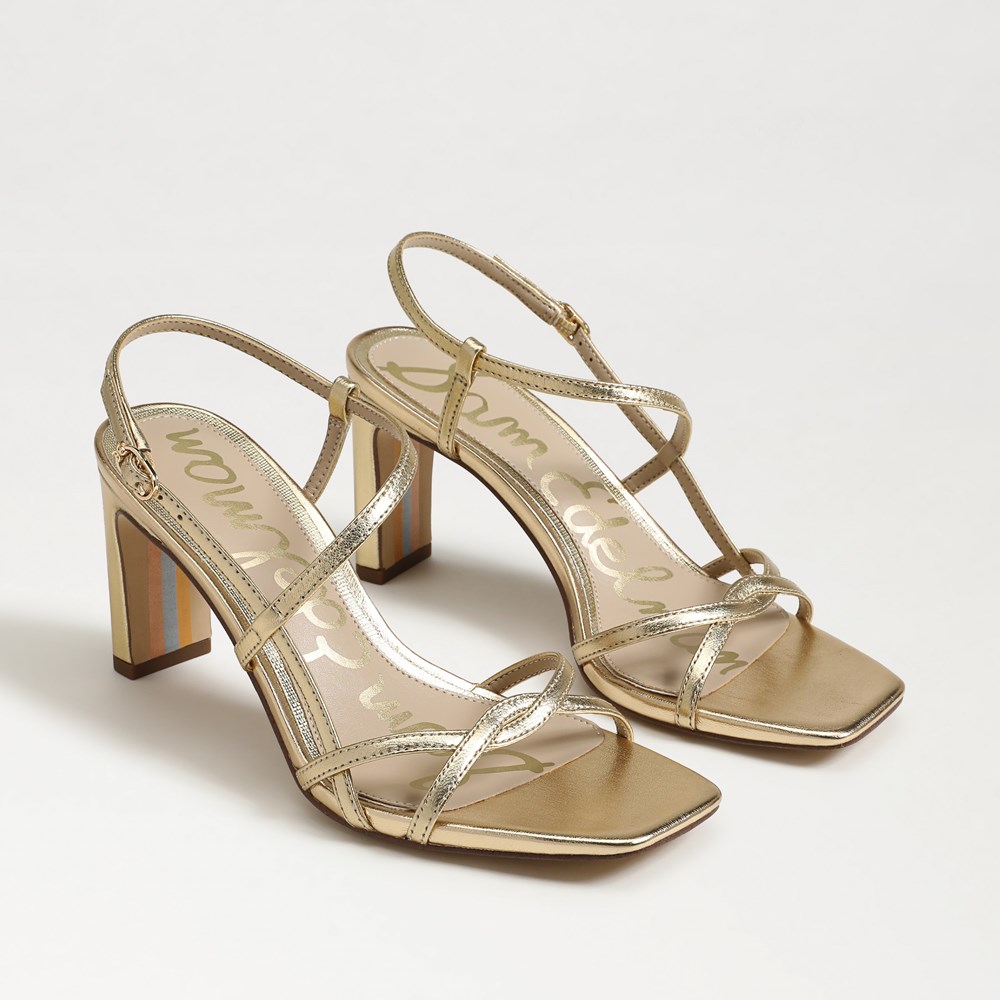 Elissa Strappy Heel Sandal Amber