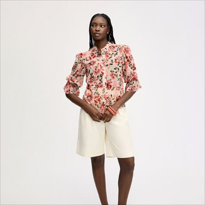 Sam Edelman Soutache Short Sleeve Top | Women's Tops