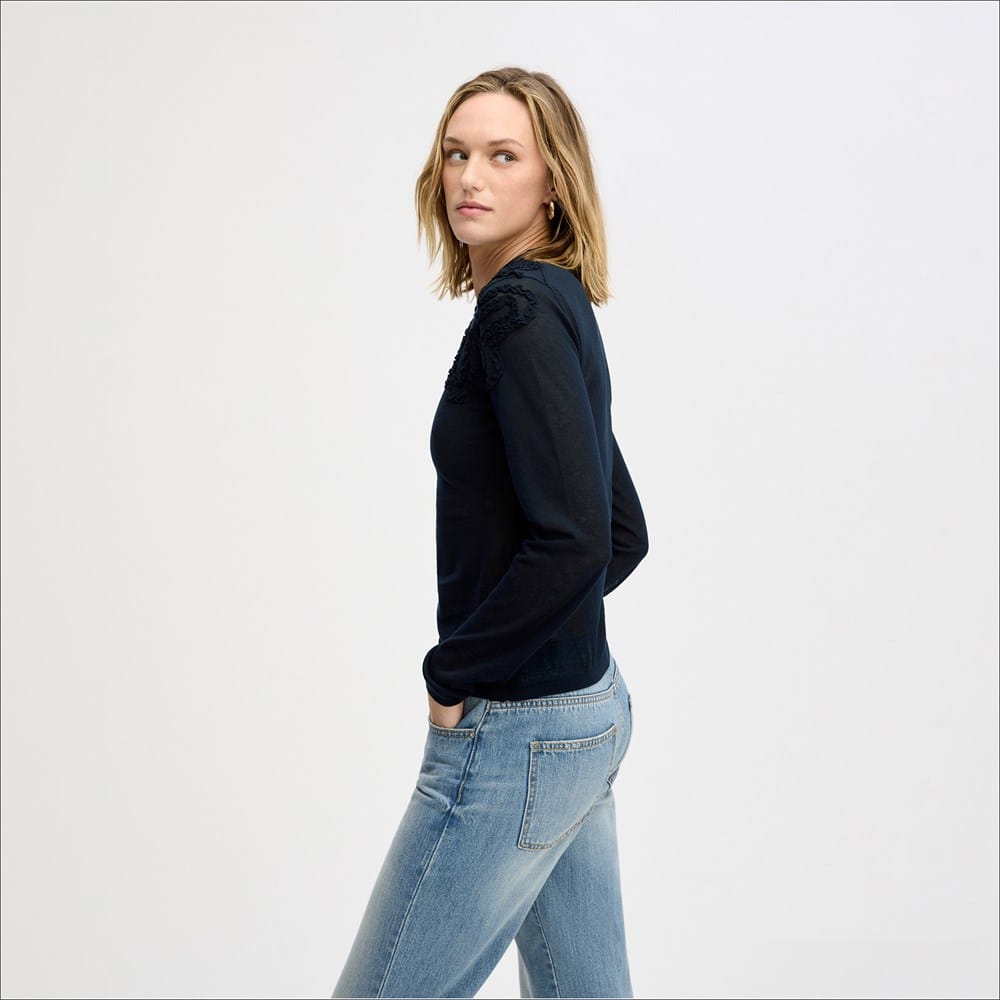 Sam Edelman Ruffled Detail Sweater | Women's Tops